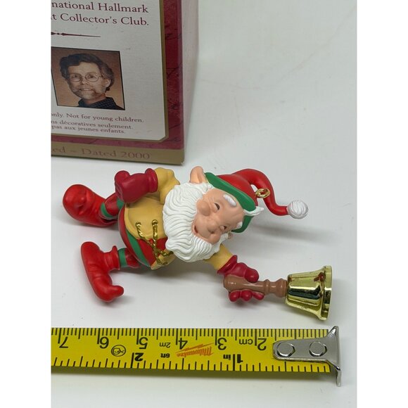 VTG Hallmark Keepsake Ornament Collectors 2000 BellBearing Elf Christmas 2.6" - Picture 4 of 5